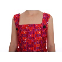 Dolce & Gabbana Elegantes Rosa A-Linie Ärmelloses Kleid
