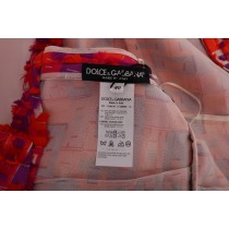Dolce & Gabbana Elegantes Rosa A-Linie Ärmelloses Kleid