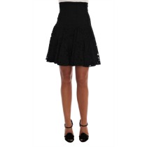 Dolce & Gabbana Eleganter Minirock aus floraler Spitze in A-Linie