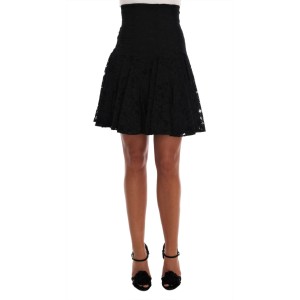Dolce & Gabbana Eleganter Minirock aus floraler Spitze in A-Linie
