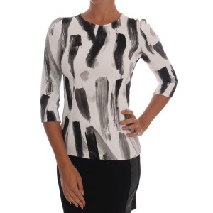 Dolce & Gabbana Elegante gestreifte Stretchbluse