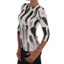 Dolce & Gabbana Elegante gestreifte Stretchbluse