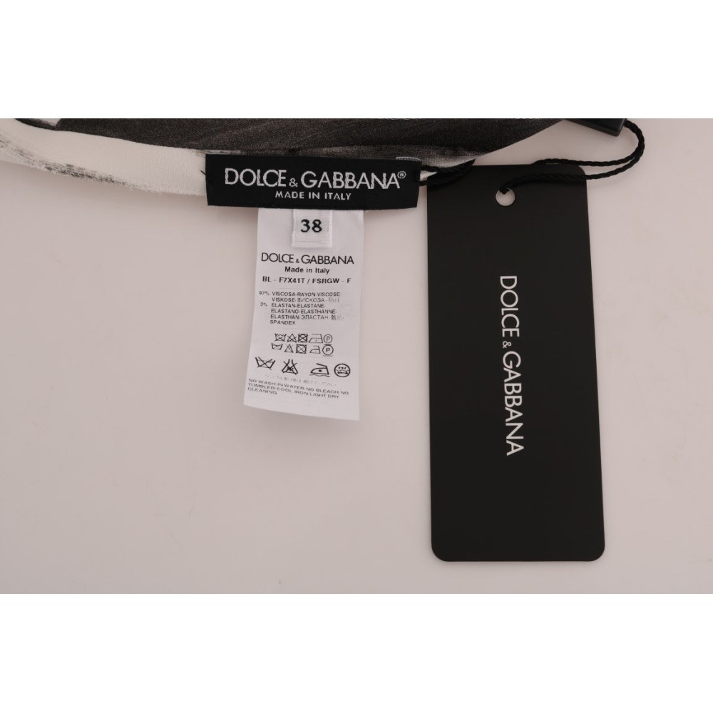 Dolce & Gabbana Elegante gestreifte Stretchbluse