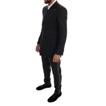Dolce & Gabbana Eleganter grauer doppelreihiger Wollanzug
