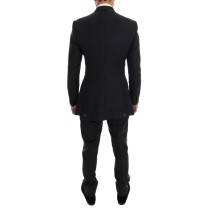 Dolce & Gabbana Eleganter grauer doppelreihiger Wollanzug