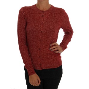 Dolce & Gabbana Rote Strickjacke aus Wolle
