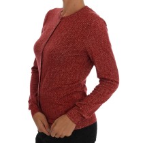 Dolce & Gabbana Rote Strickjacke aus Wolle