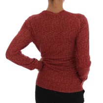 Dolce & Gabbana Rote Strickjacke aus Wolle