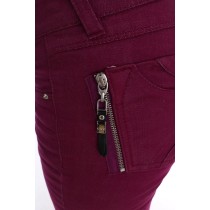 Costume National Elegante lila Super Slim Jeans