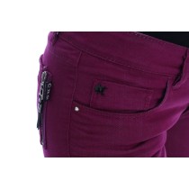 Costume National Elegante lila Super Slim Jeans