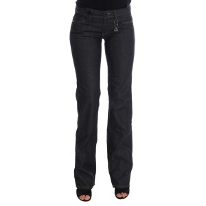 Costume National Schicke dunkelblaue Straight Fit Jeans