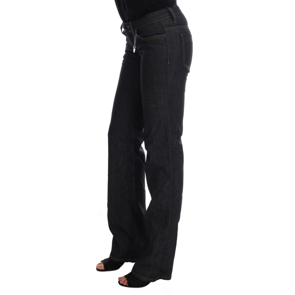 Costume National Schicke dunkelblaue Straight Fit Jeans