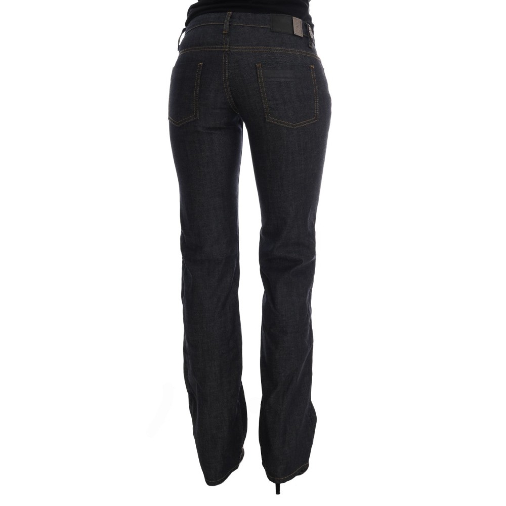 Costume National Schicke dunkelblaue Straight Fit Jeans