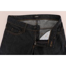 Costume National Schicke dunkelblaue Straight Fit Jeans