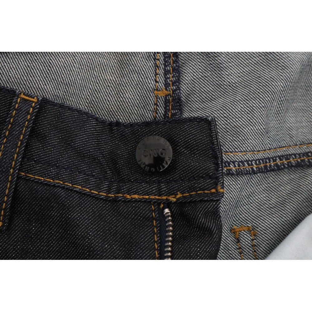 Costume National Schicke dunkelblaue Straight Fit Jeans