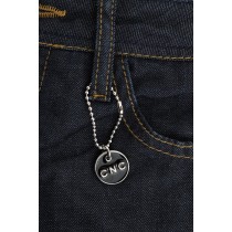 Costume National Schicke dunkelblaue Straight Fit Jeans