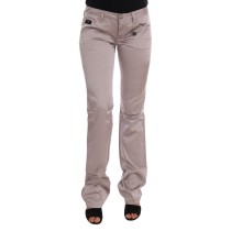 Costume National Schicke Beige Slim Fit Designer Jeans