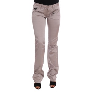 Costume National Schicke Beige Slim Fit Designer Jeans