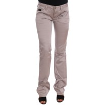 Costume National Schicke Beige Slim Fit Designer Jeans