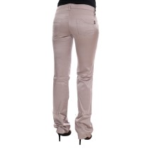 Costume National Schicke Beige Slim Fit Designer Jeans
