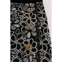 Dolce & Gabbana Eleganter Spitzenminirock mit Kristalldetails
