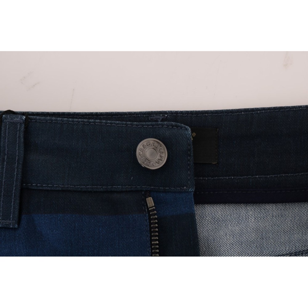 Dolce & Gabbana Schicker blauer Denim-Minirock