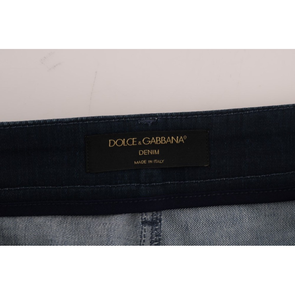 Dolce & Gabbana Schicker blauer Denim-Minirock