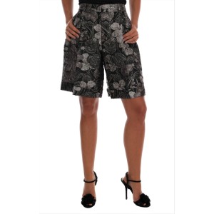 Dolce & Gabbana Elegante Brokat-Shorts mit hoher Taille