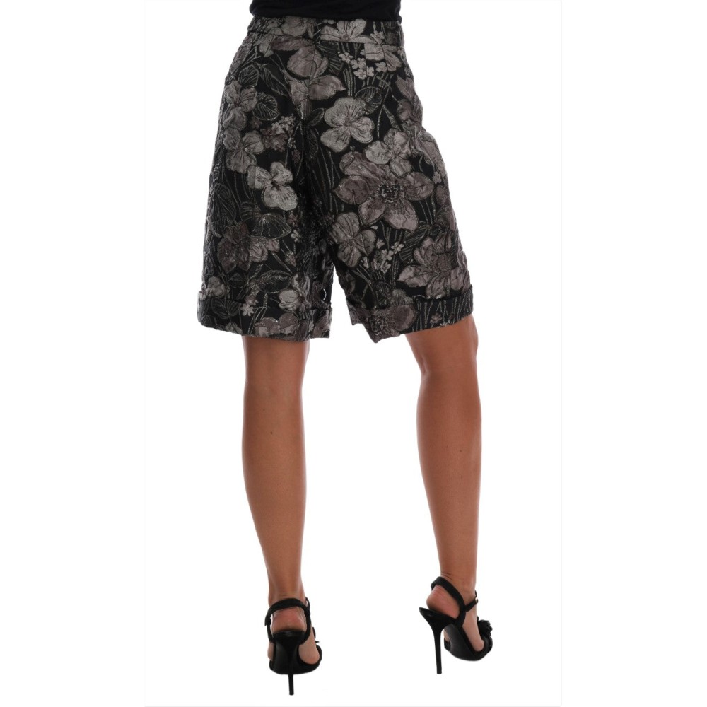 Dolce & Gabbana Elegante Brokat-Shorts mit hoher Taille