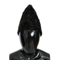 Dolce & Gabbana Elegante Schwarze Xiangao Pelz Beanie Mütze