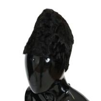 Dolce & Gabbana Elegante Schwarze Xiangao Pelz Beanie Mütze