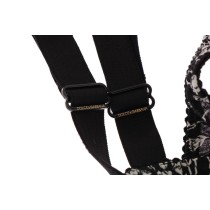 Dolce & Gabbana Eleganter schwarzer Seiden-BH aus floraler Spitze