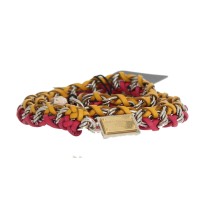 Dolce & Gabbana Eleganter mehrfarbiger Gürtel mit Kristallverzierung