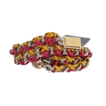 Dolce & Gabbana Eleganter mehrfarbiger Gürtel mit Kristallverzierung