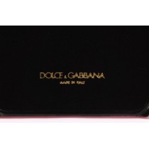 Dolce & Gabbana Schicke pinke Handyhülle aus Leder mit Herz-Verzierung