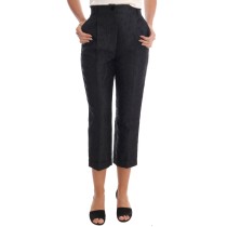 Dolce & Gabbana Elegante Capri-Hose mit hoher Taille