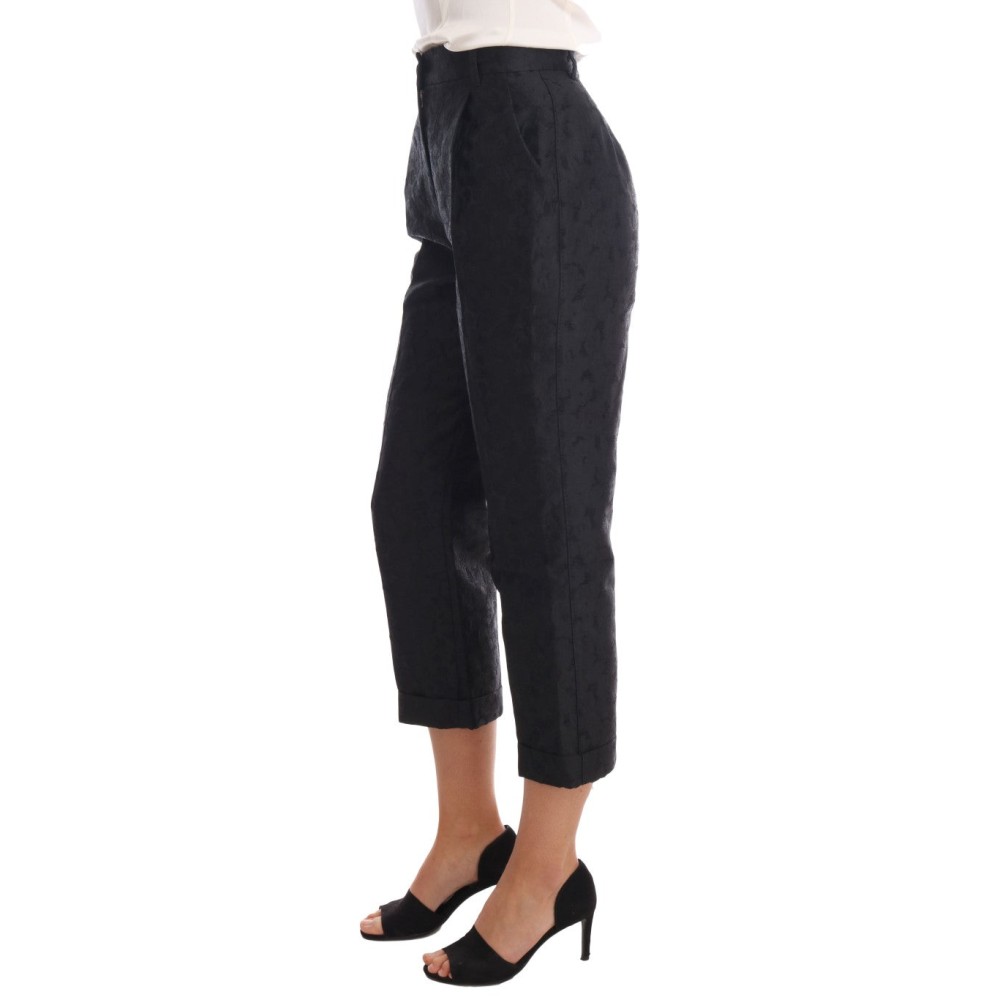 Dolce & Gabbana Elegante Capri-Hose mit hoher Taille