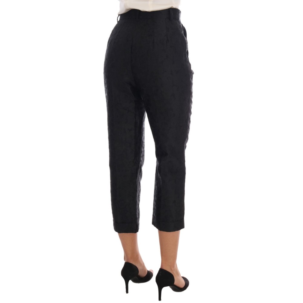Dolce & Gabbana Elegante Capri-Hose mit hoher Taille