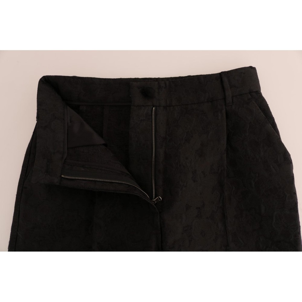 Dolce & Gabbana Elegante Capri-Hose mit hoher Taille