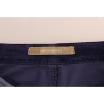 Ermanno Scervino Schicke lila Cord-Bootcut-Hose mit Schlagseite