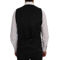 Dolce & Gabbana Elegante gestreifte Weste aus Wollmischung