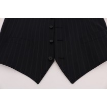 Dolce & Gabbana Elegante gestreifte Weste aus Wollmischung