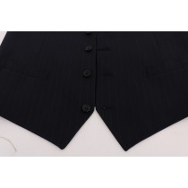 Dolce & Gabbana Elegante gestreifte Weste aus Wollmischung