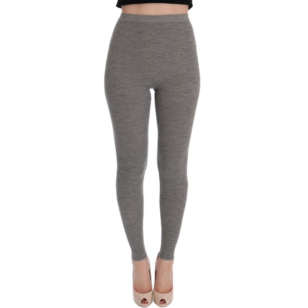 Dolce & Gabbana Elegante Kaschmirstrumpfhose mit hoher Taille