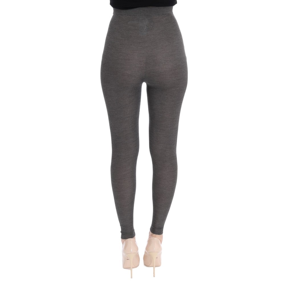 Dolce & Gabbana Elegante Kaschmirstrumpfhose mit hoher Taille