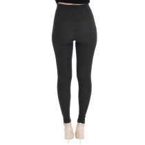 Dolce & Gabbana Elegante graue hochtaillierte Wollstrumpfhose
