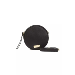 Pompei Donatella Schwarzes Leder Frauen Crossbody