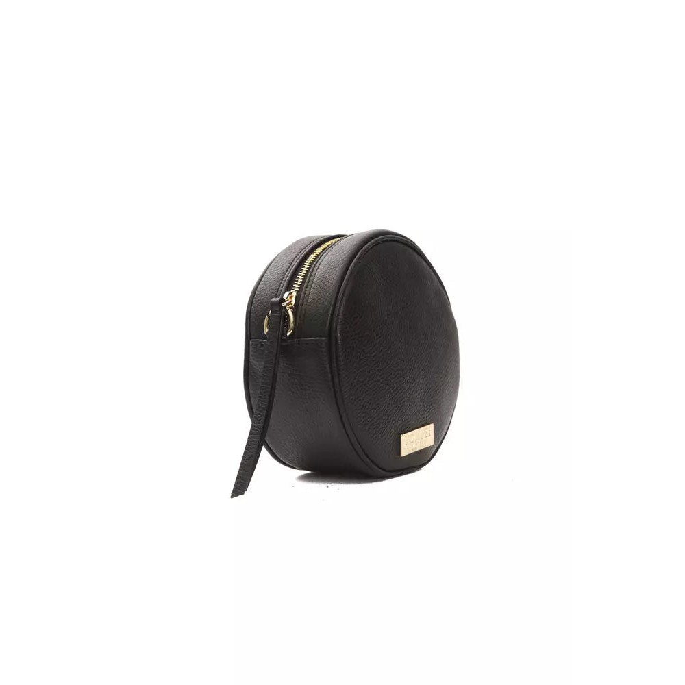 Pompei Donatella Schwarzes Leder Frauen Crossbody