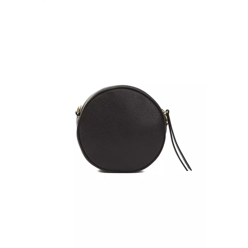 Pompei Donatella Schwarzes Leder Frauen Crossbody