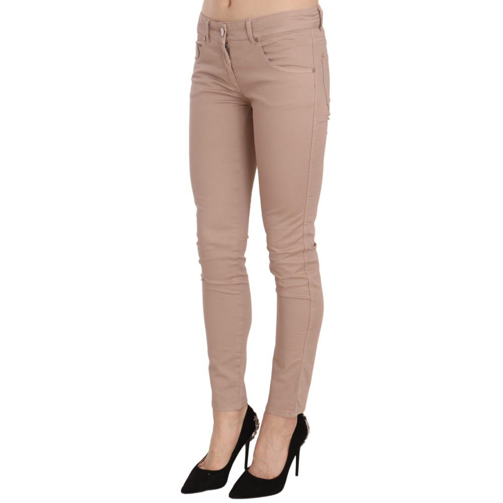 CRISTINAEFFE Schicke Slim Fit Skinny Hose Braun